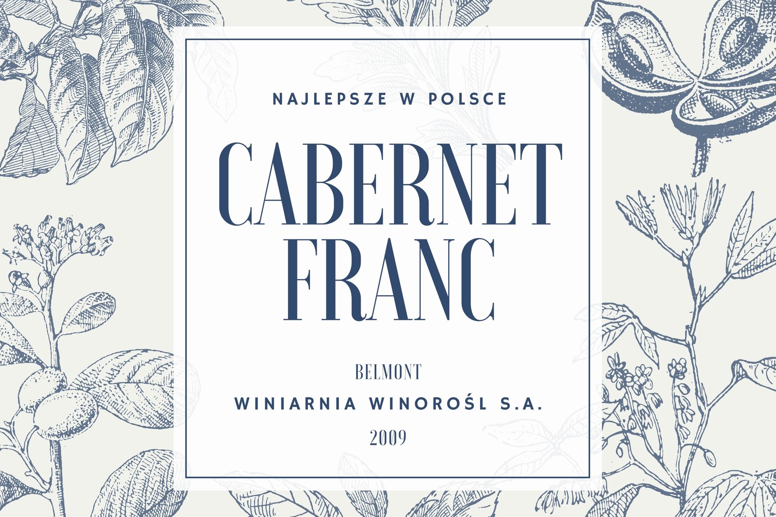 Kremowa z Ilustracją Vintage Wino Etykieta Kremowa z Ilustracją Vintage Wino Etykieta