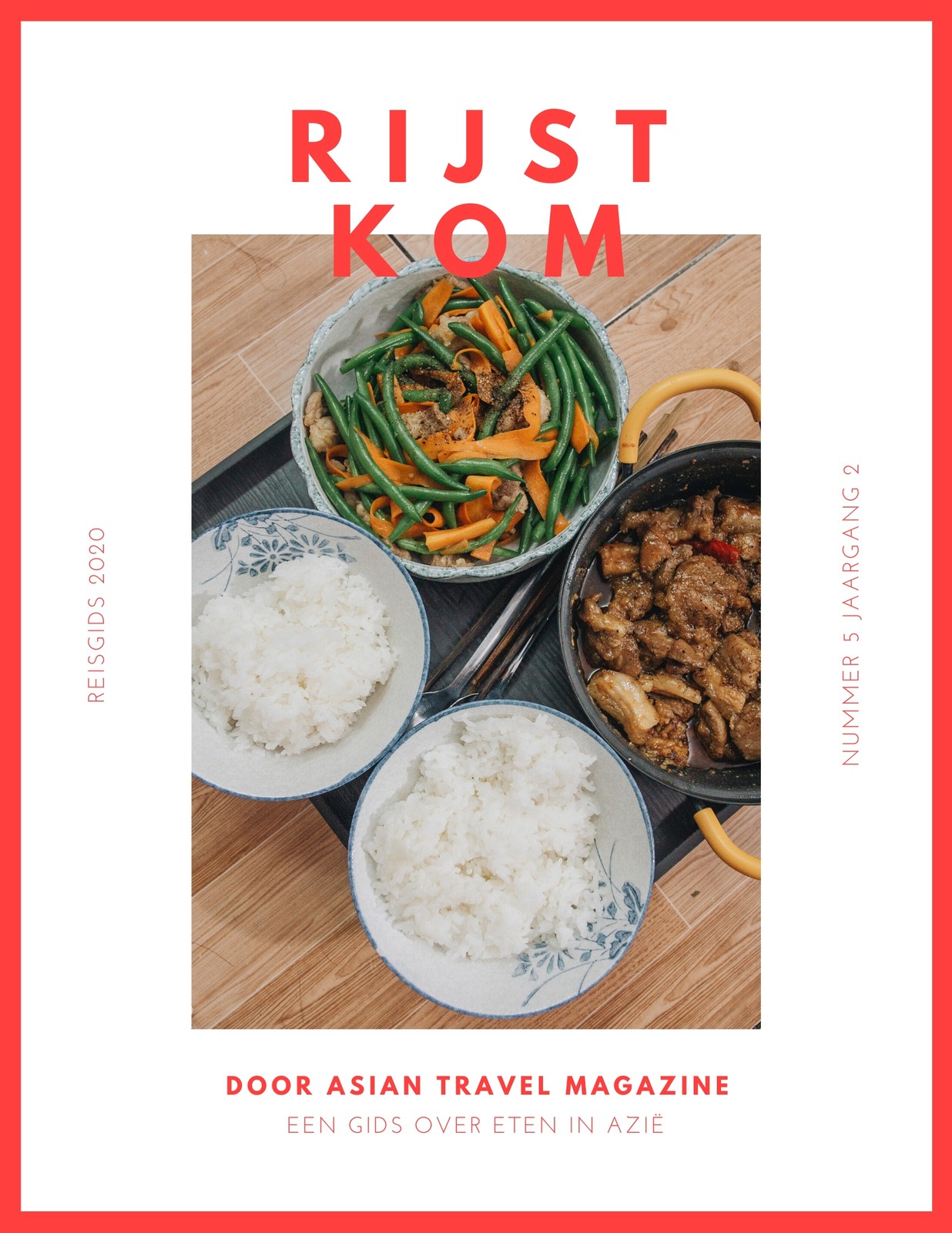 Rood Azië Reismagazine Cover