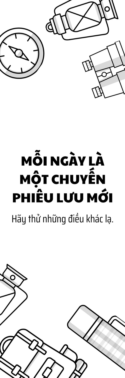 Dấu trang phiêu lưu đen trắng Dấu trang phiêu lưu đen trắng