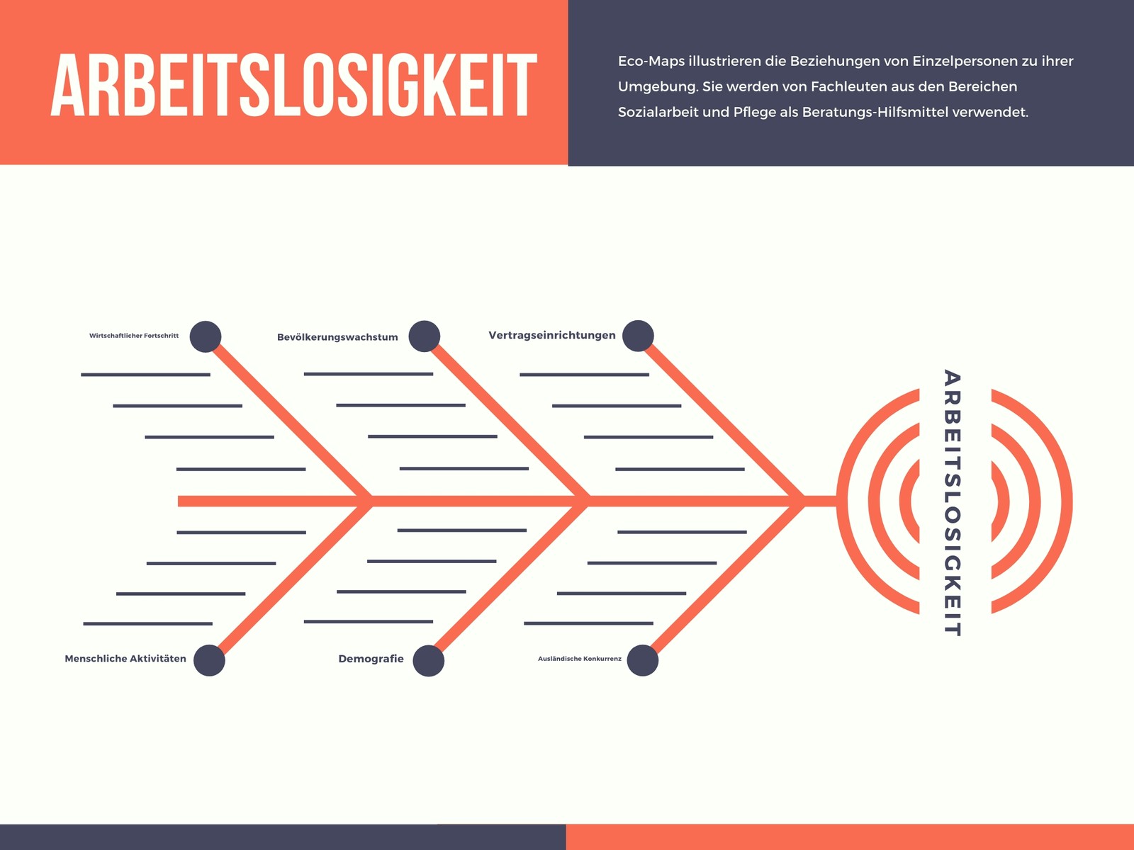 Rot Marineblau Fischgrät-Diagramm Grafik