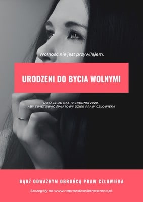 Plakat – prawa człowieka