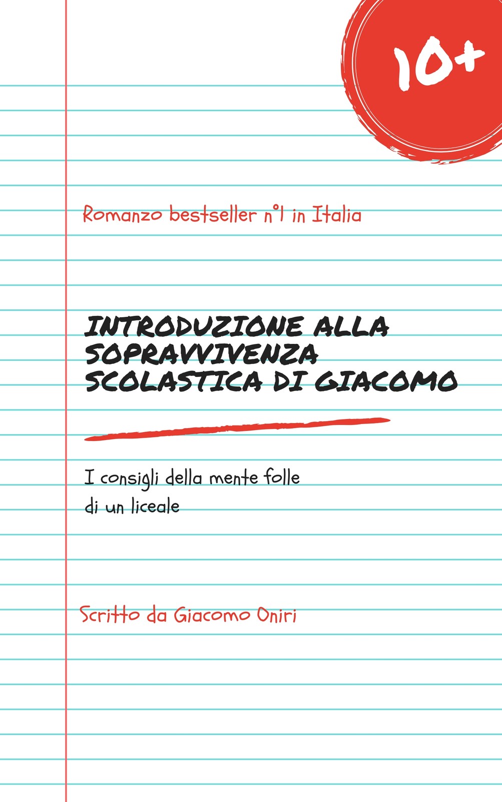 Copertina EBook Quaderno Bianco A Righe Copertina EBook Quaderno Bianco A Righe