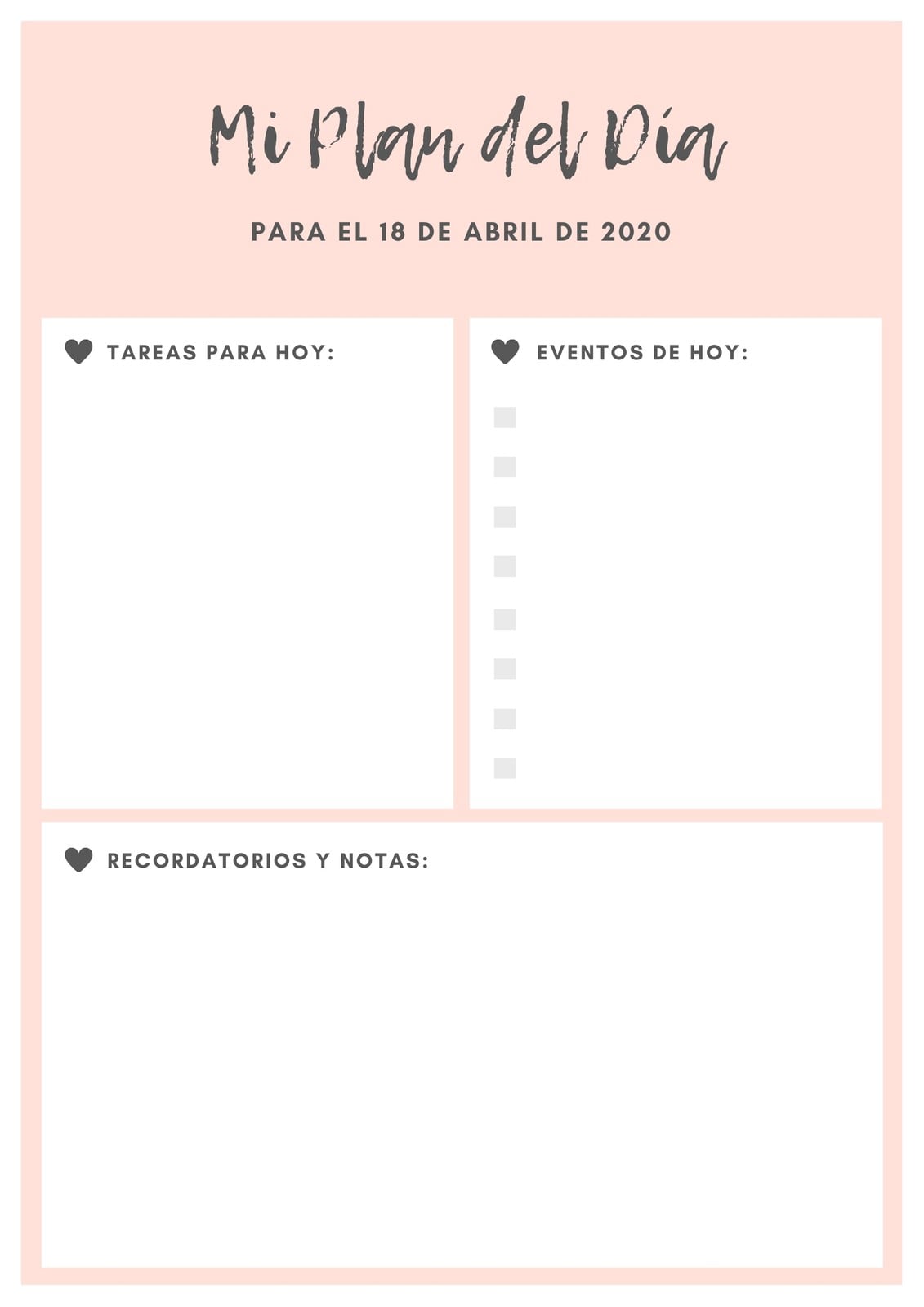 Rosa Gris Bebé Icono Corazón General Diario Planificador Rosa Gris Bebé Icono Corazón General Diario Planificador