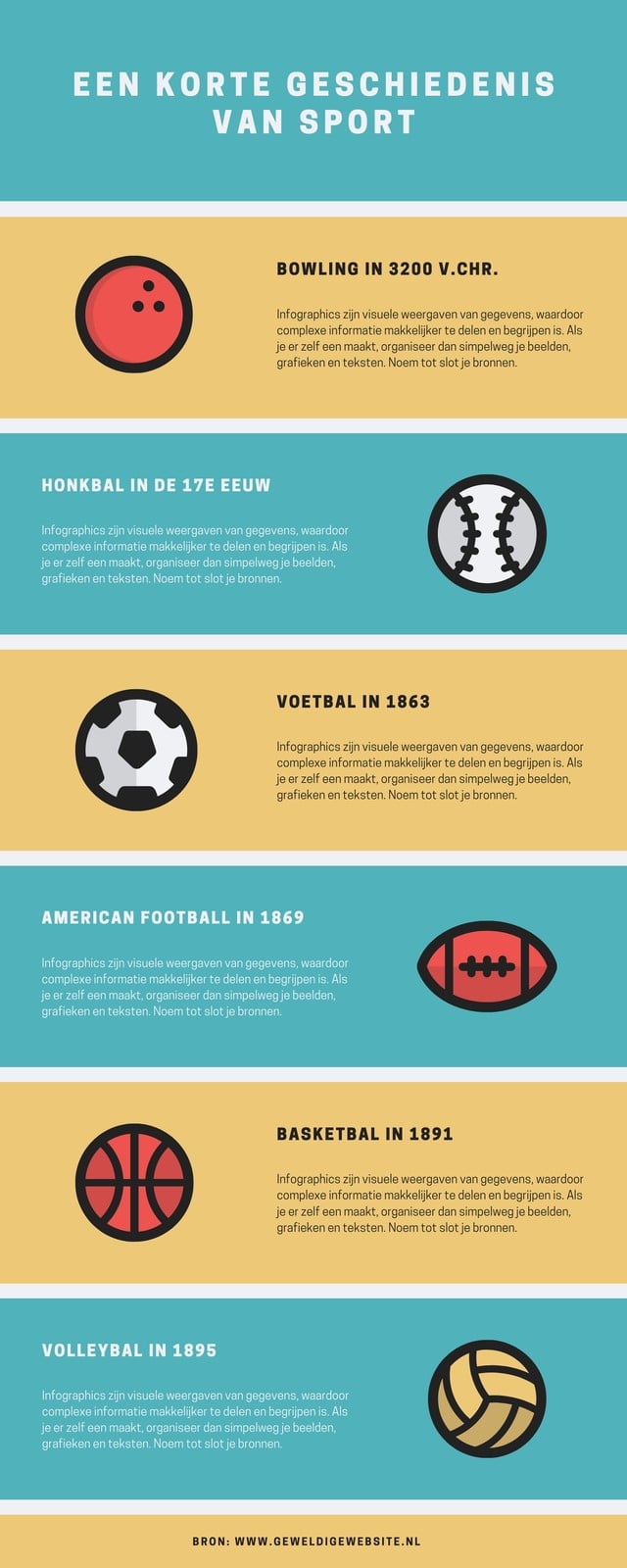 Groenblauw Goud Sport Tijdlijn Infografiek Groenblauw Goud Sport Tijdlijn Infografiek
