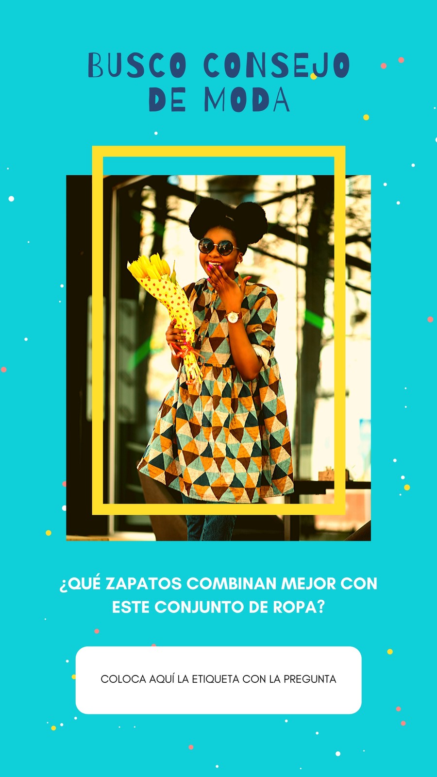 Turquesa Foto Consejo de Moda Encuesta Interactivo Historia de Instagram