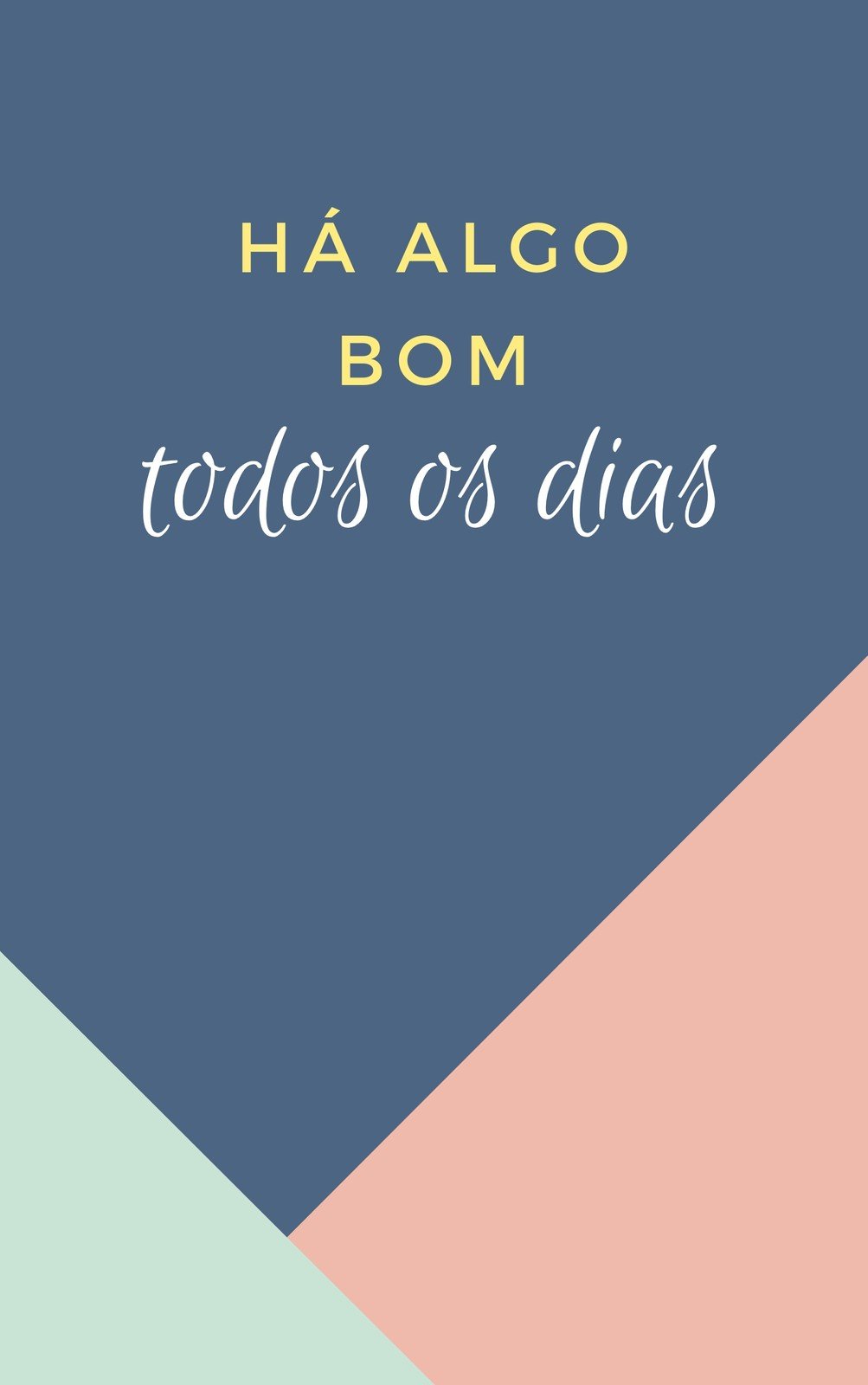 Capa de eBook a Pastel com Triângulos e Citação estilo Caderno