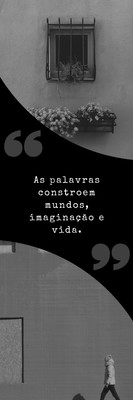 Marcador de livro com frase Marcador de livro com frase