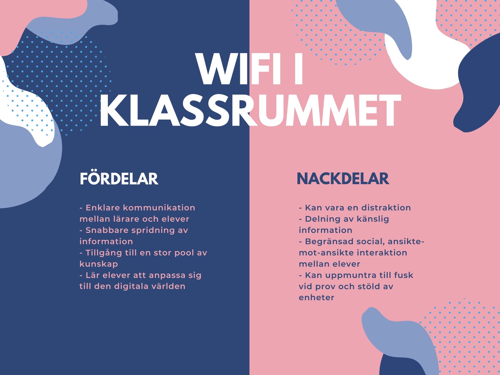 Rosa och Blå Illustration T-diagram