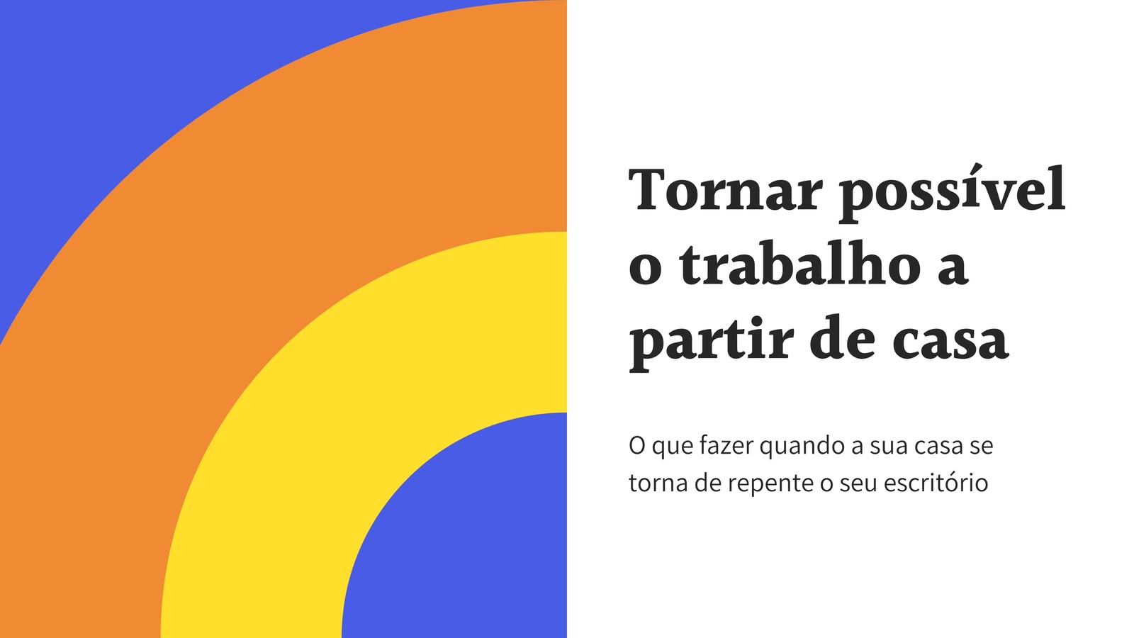 Colorido Geométrico Trabalho de Casa  Apresentação Simples