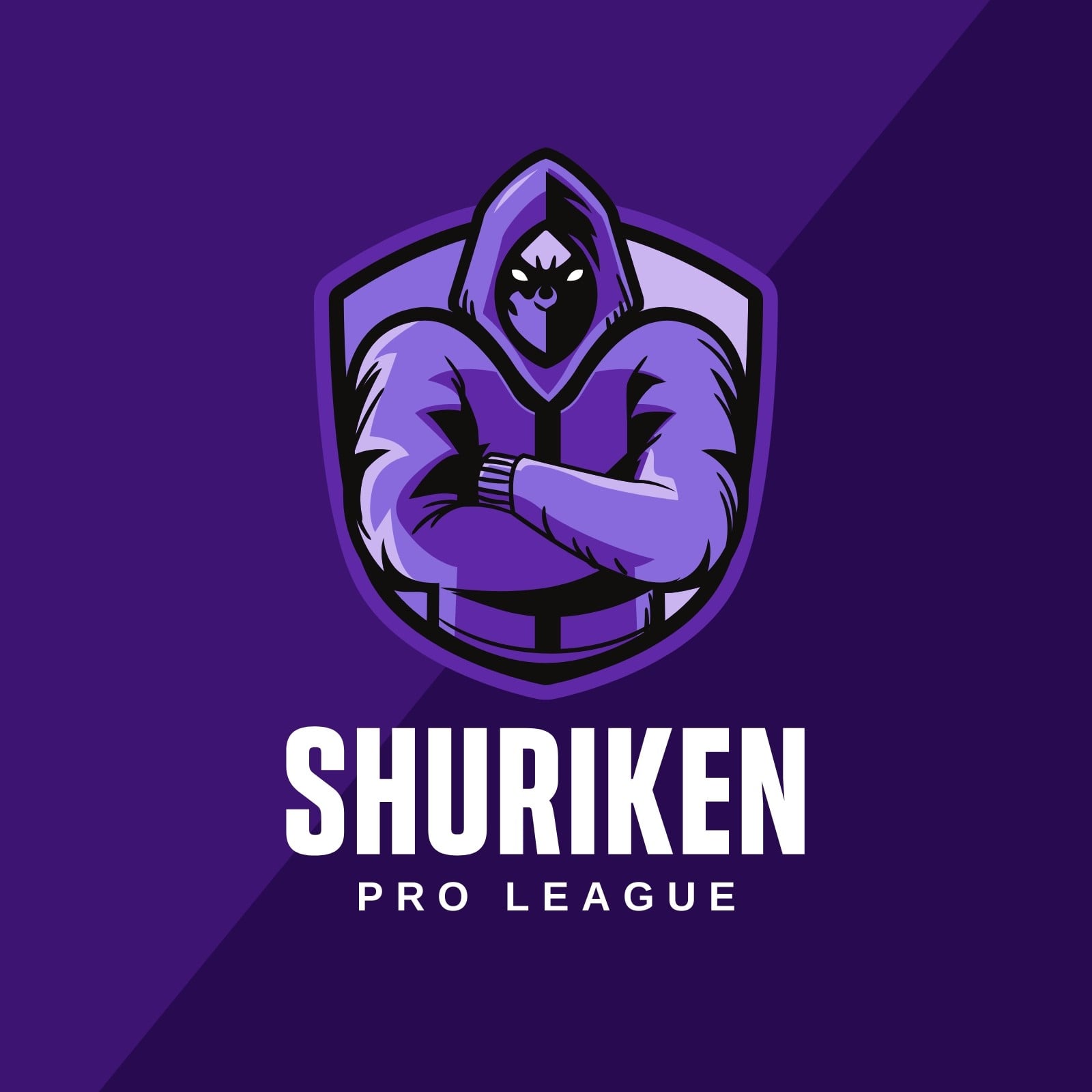 Purple and White Gaming Logo Purple and White Gaming Logo