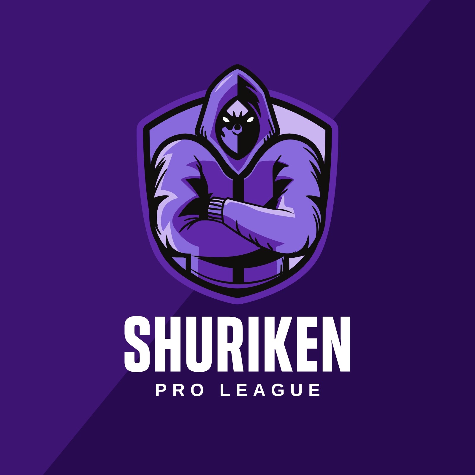 Purple and White Gaming Logo Purple and White Gaming Logo
