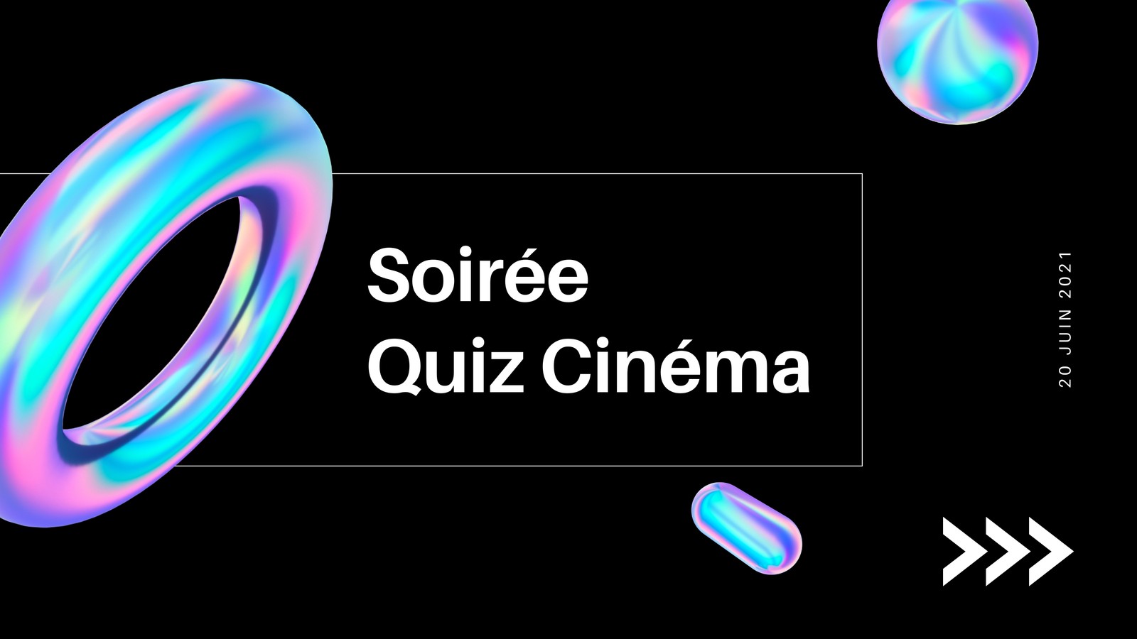 Noir et Blanc Moderne 3D Film Virtuel Connaissances Quiz Présentations Noir et Blanc Moderne 3D Film Virtuel Connaissances Quiz Présentations