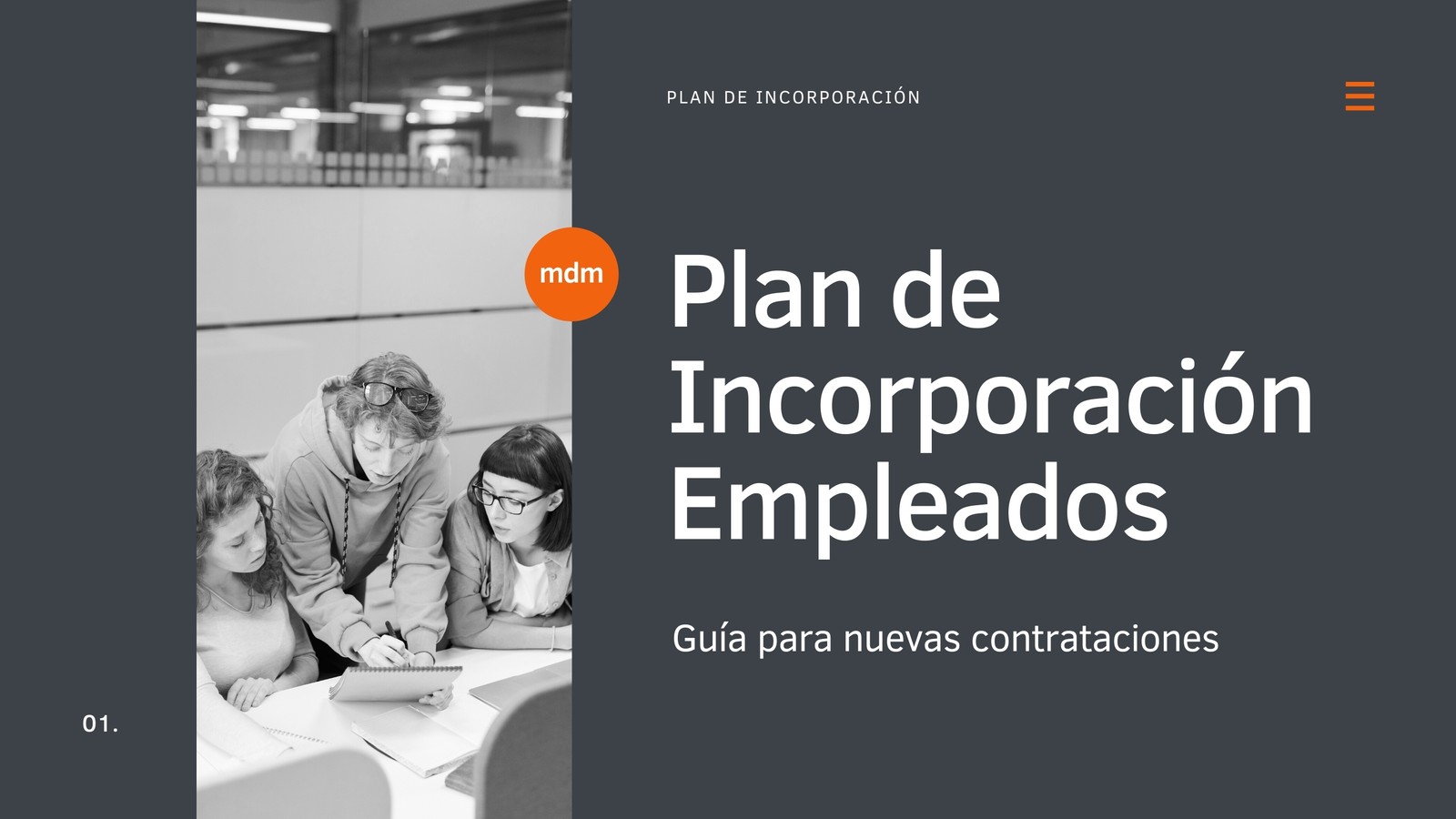 Beis Naranja Minimalista Nuevas Contrataciones Incorporaciones Empresa Presentación