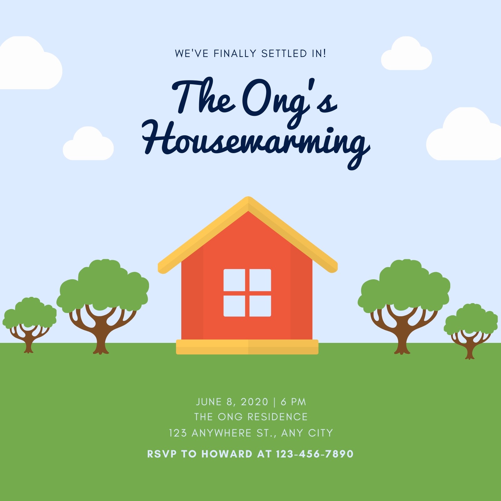 Horizon Housewarming Invitation Horizon Housewarming Invitation
