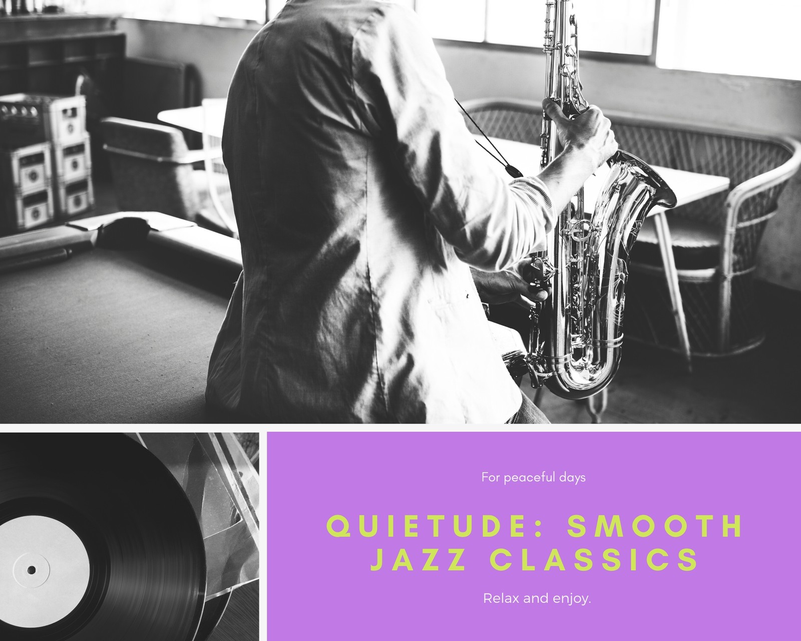 Purple Jazz Music Photo Collage Purple Jazz Music Photo Collage