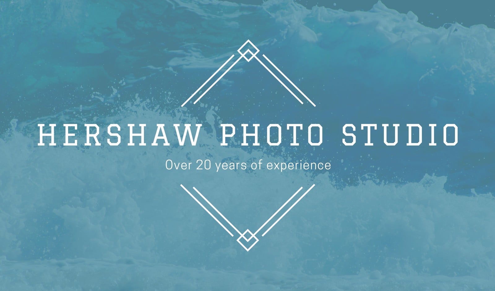 Blue Sea Simple Photographer's Business Card Blue Sea Simple Photographer's Business Card