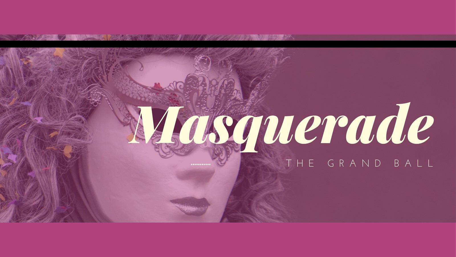 Free and customizable masquerade templates
