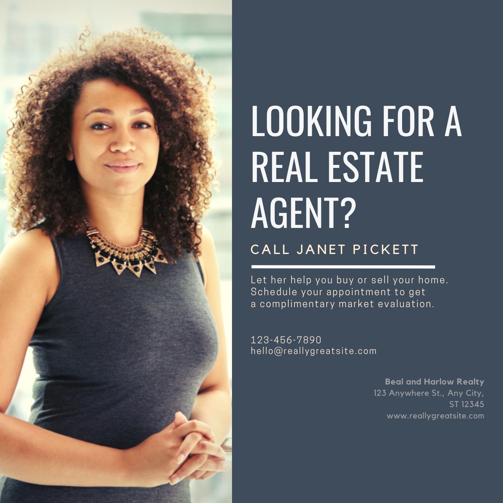 Real Estate Agent Social Media Graphic