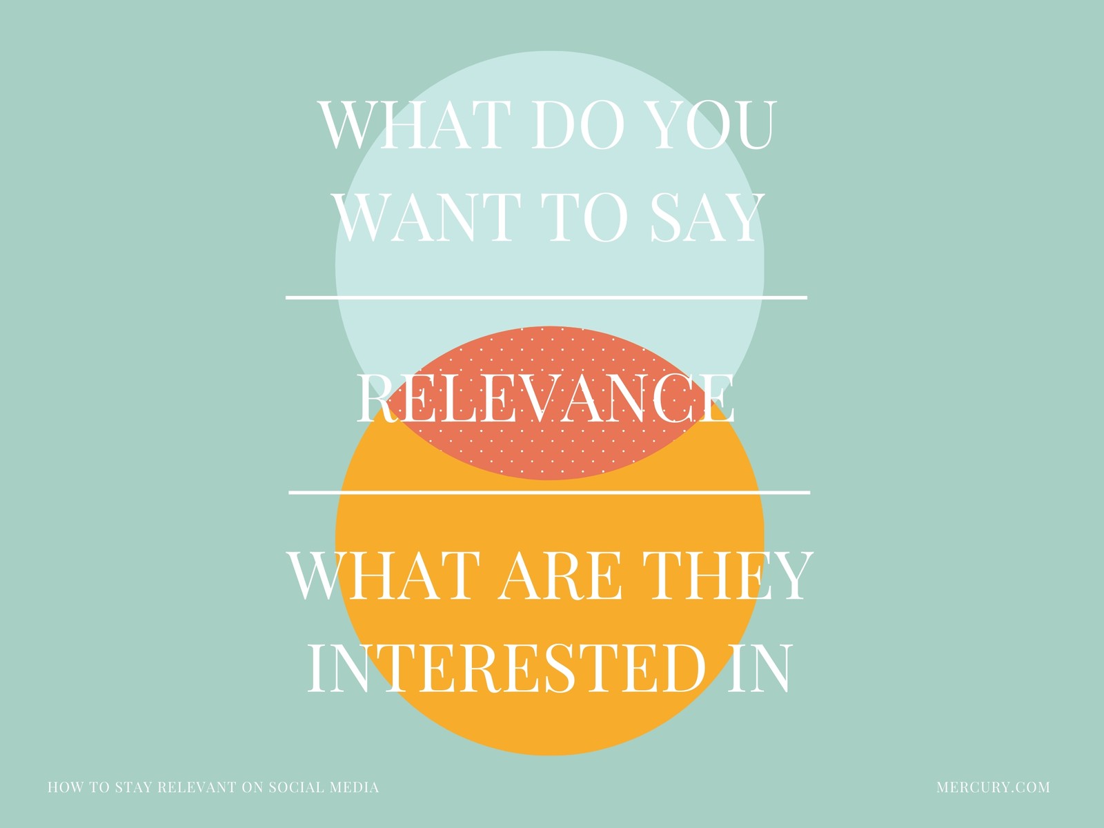 Stay Relevant Venn Diagram