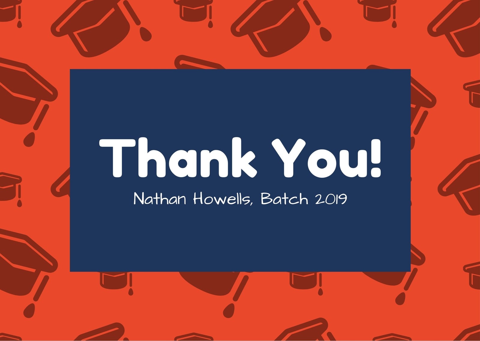 Free custom printable graduation thank you card templates | Canva