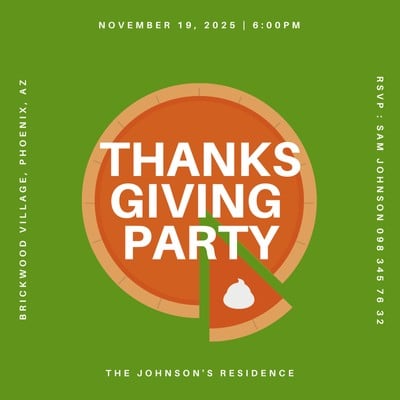 Thanksgiving Invitation