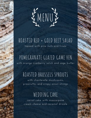 Menu mariage 8