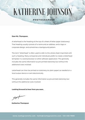 Creative Letterhead