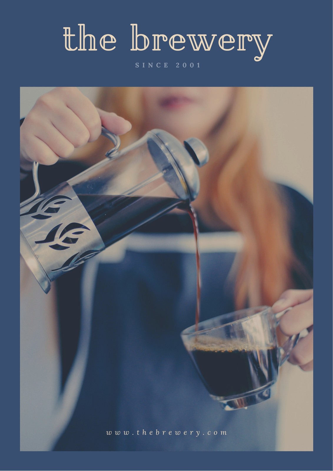 Blue and Cream Coffee Press Media Kit