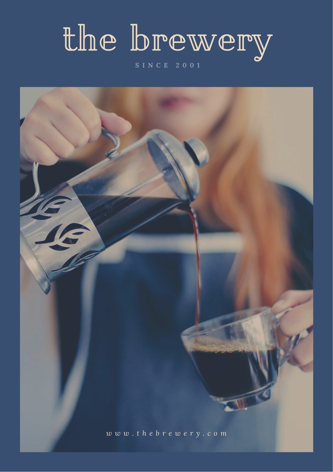 Blue and Cream Coffee Press Media Kit Blue and Cream Coffee Press Media Kit