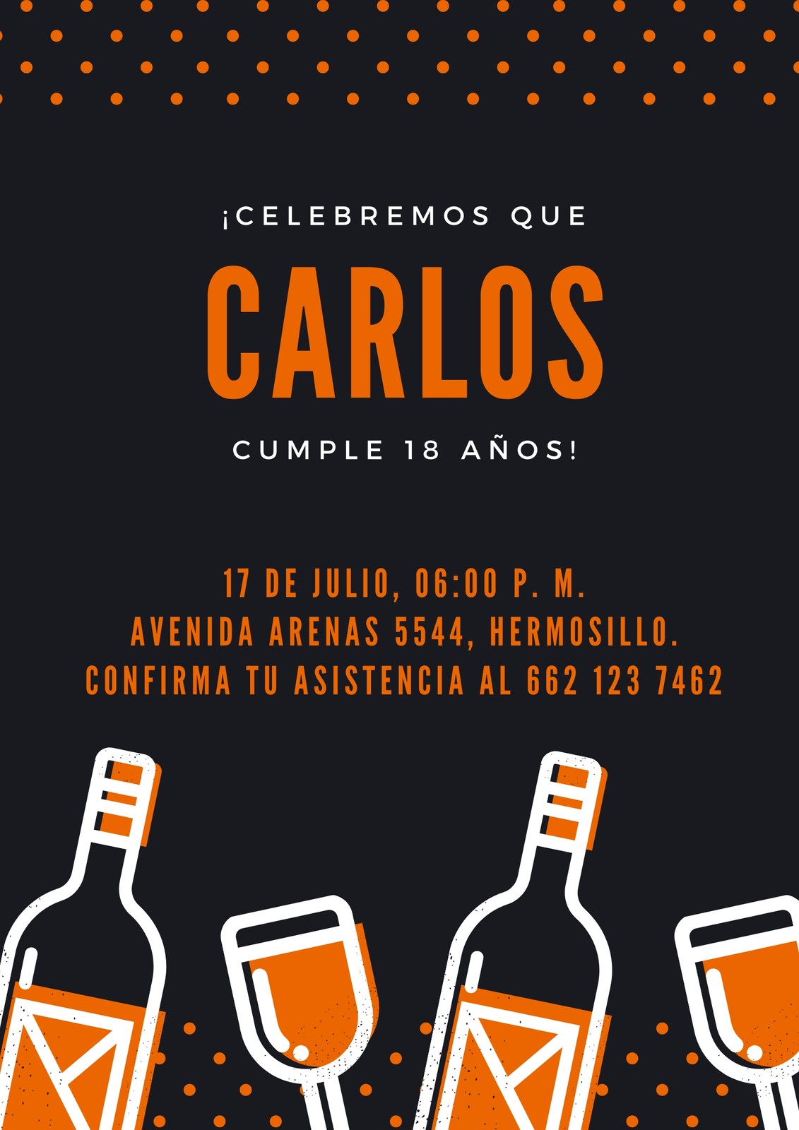 Negro Vino Copa Cumpleaños 18 Póster Negro Vino Copa Cumpleaños 18 Póster
