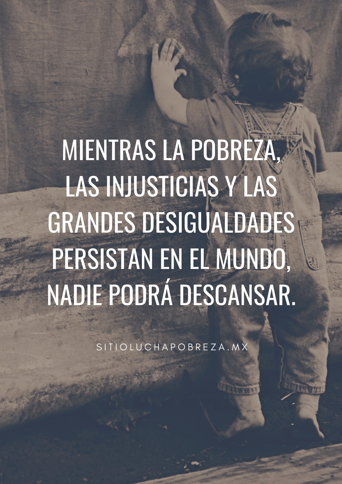 Marrón Cita Pobreza Póster