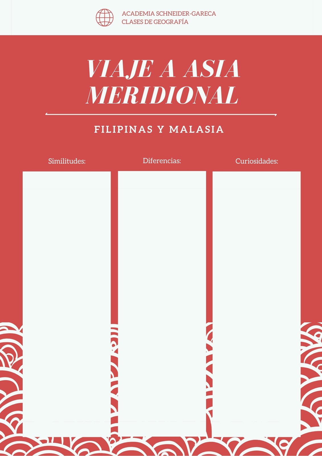 Rojo Simple Tabla de Similitudes y Diferencias Póster Rojo Simple Tabla de Similitudes y Diferencias Póster