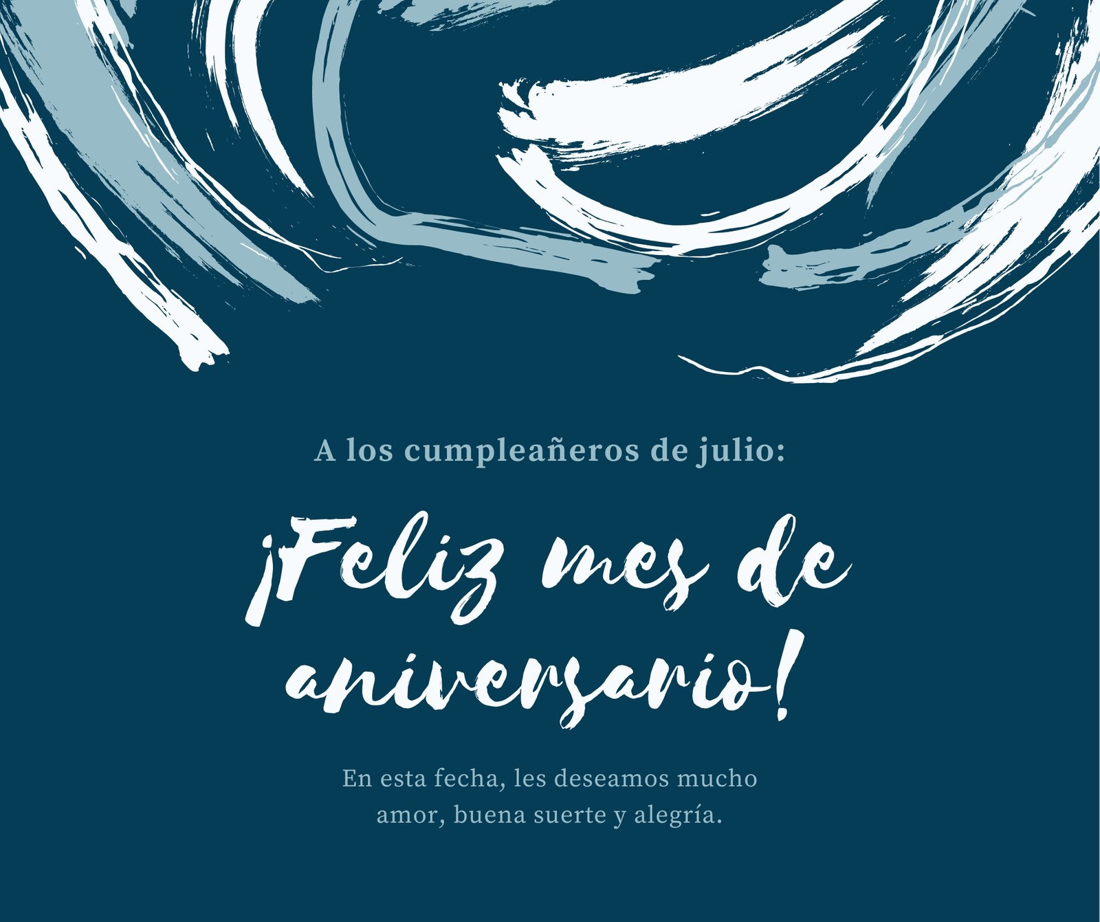 Verde Azulado y Blanco Abstracto Cumpleaños de Bebés de Julio Publicación de Facebook Verde Azulado y Blanco Abstracto Cumpleaños de Bebés de Julio Publicación de Facebook