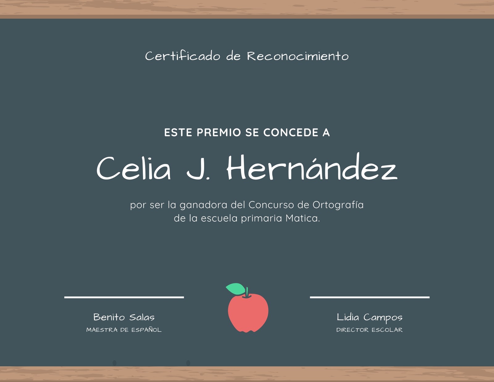 Pizarra Escuela Certificado Pizarra Escuela Certificado