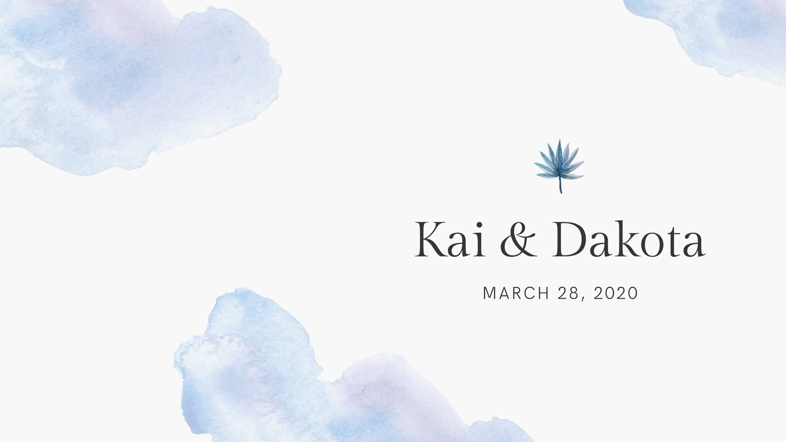 Blue and White Wedding Save The Date Slideshow Video Blue and White Wedding Save The Date Slideshow Video