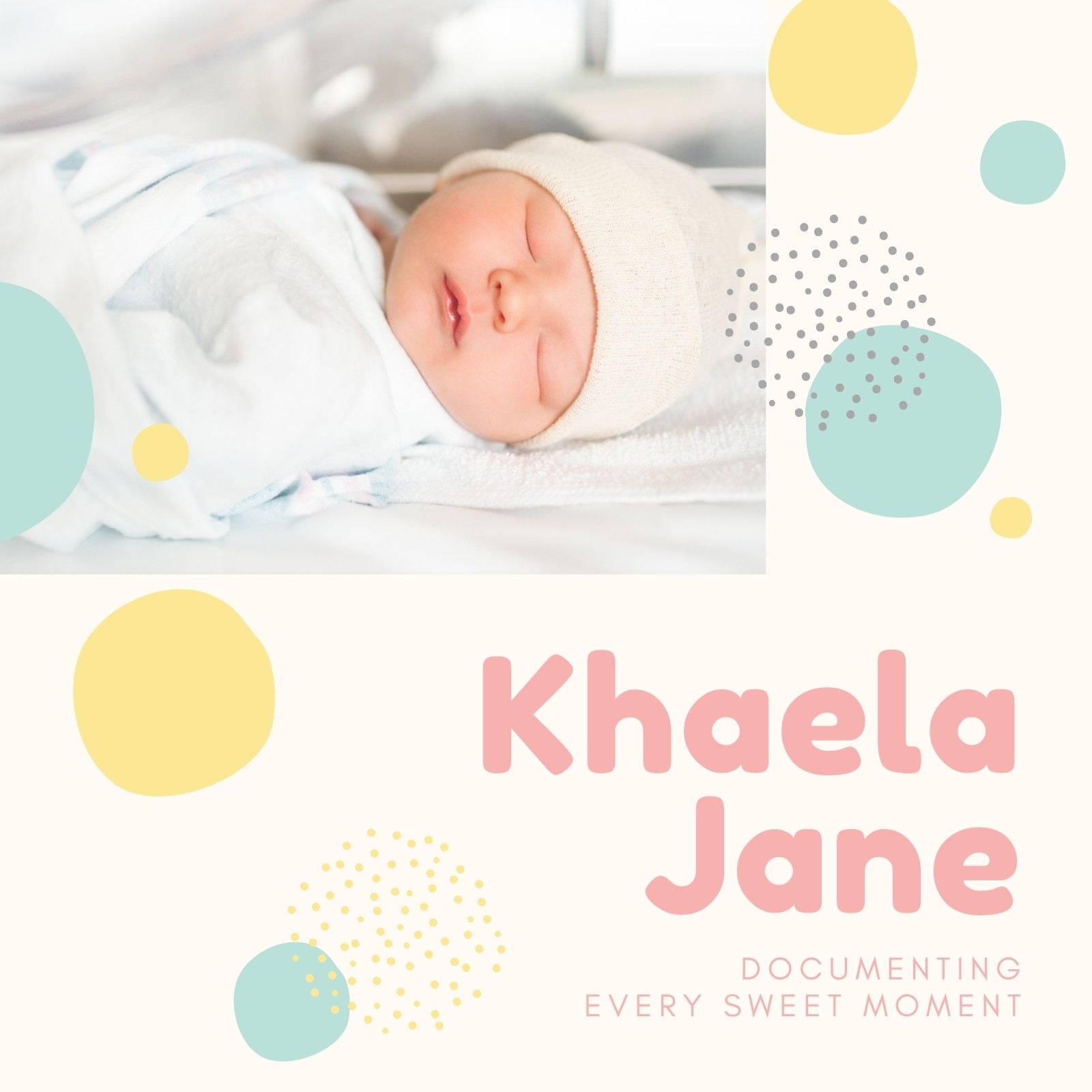 Pastel Dots Baby People Video Collage Pastel Dots Baby People Video Collage