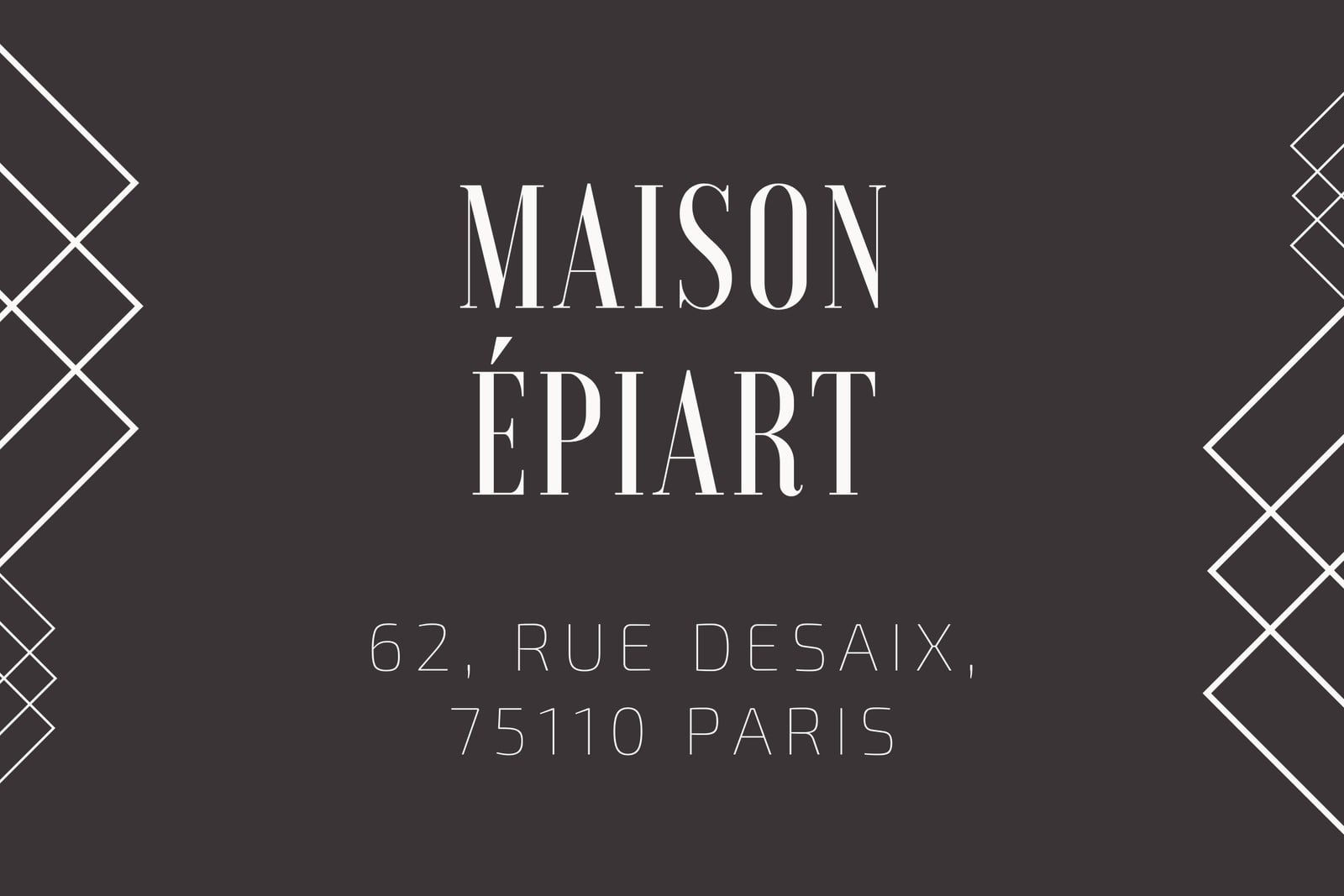 Marron Minimaliste Lignes Adresse Étiquette Marron Minimaliste Lignes Adresse Étiquette