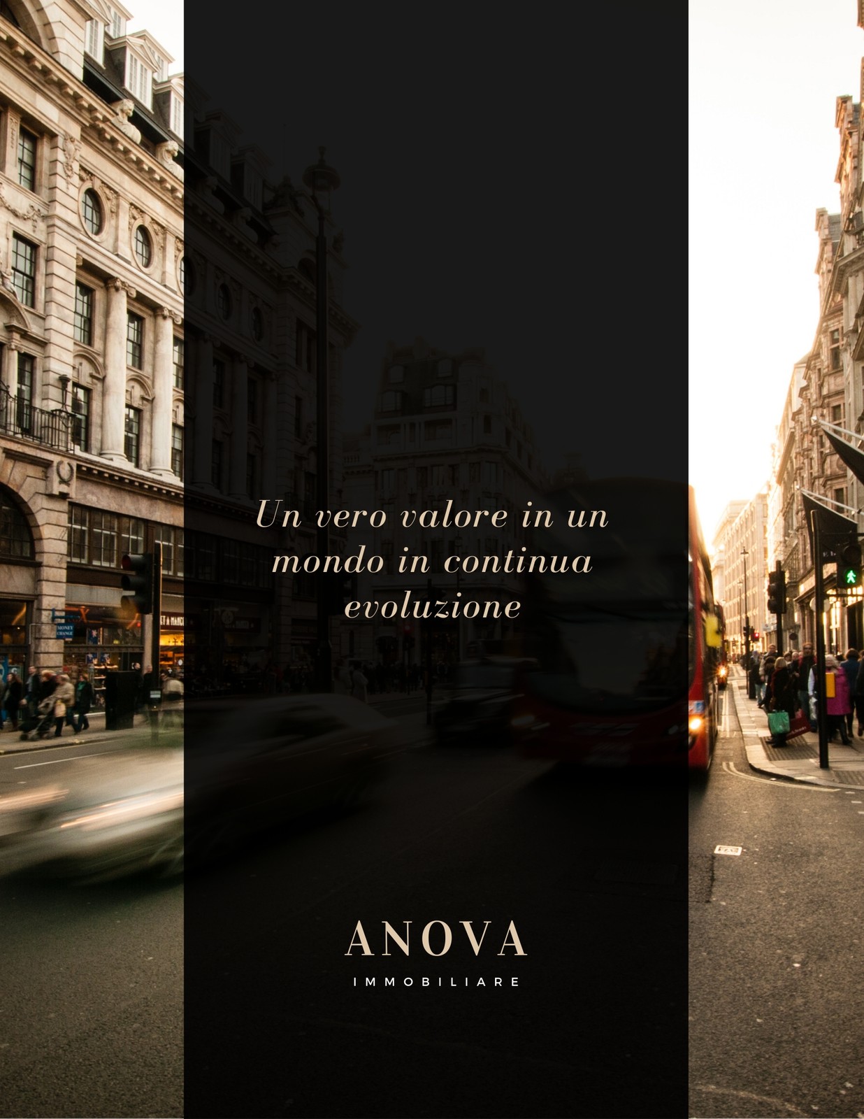 Nero Elegante Proprietà Immobiliare Volantino