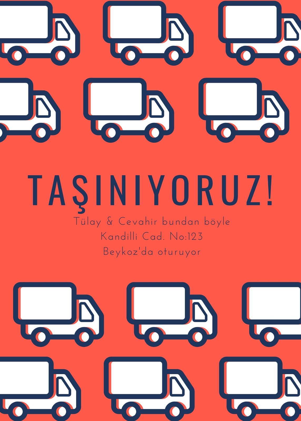 Kırmızı ve Kamyon Simgeleri Ev Taşıma Duyuru Kırmızı ve Kamyon Simgeleri Ev Taşıma Duyuru