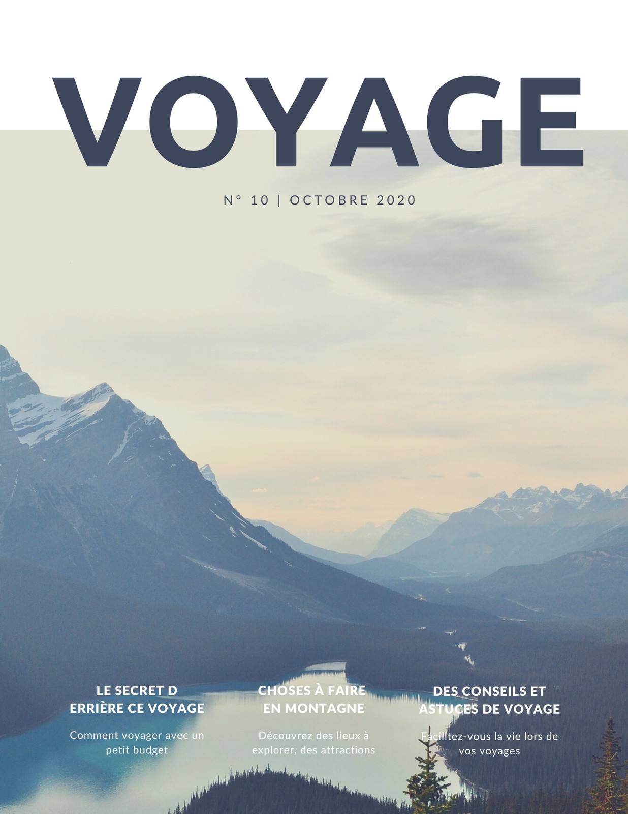 Blanc et Bleu Foncé Montagnes Voyage Magazine Blanc et Bleu Foncé Montagnes Voyage Magazine