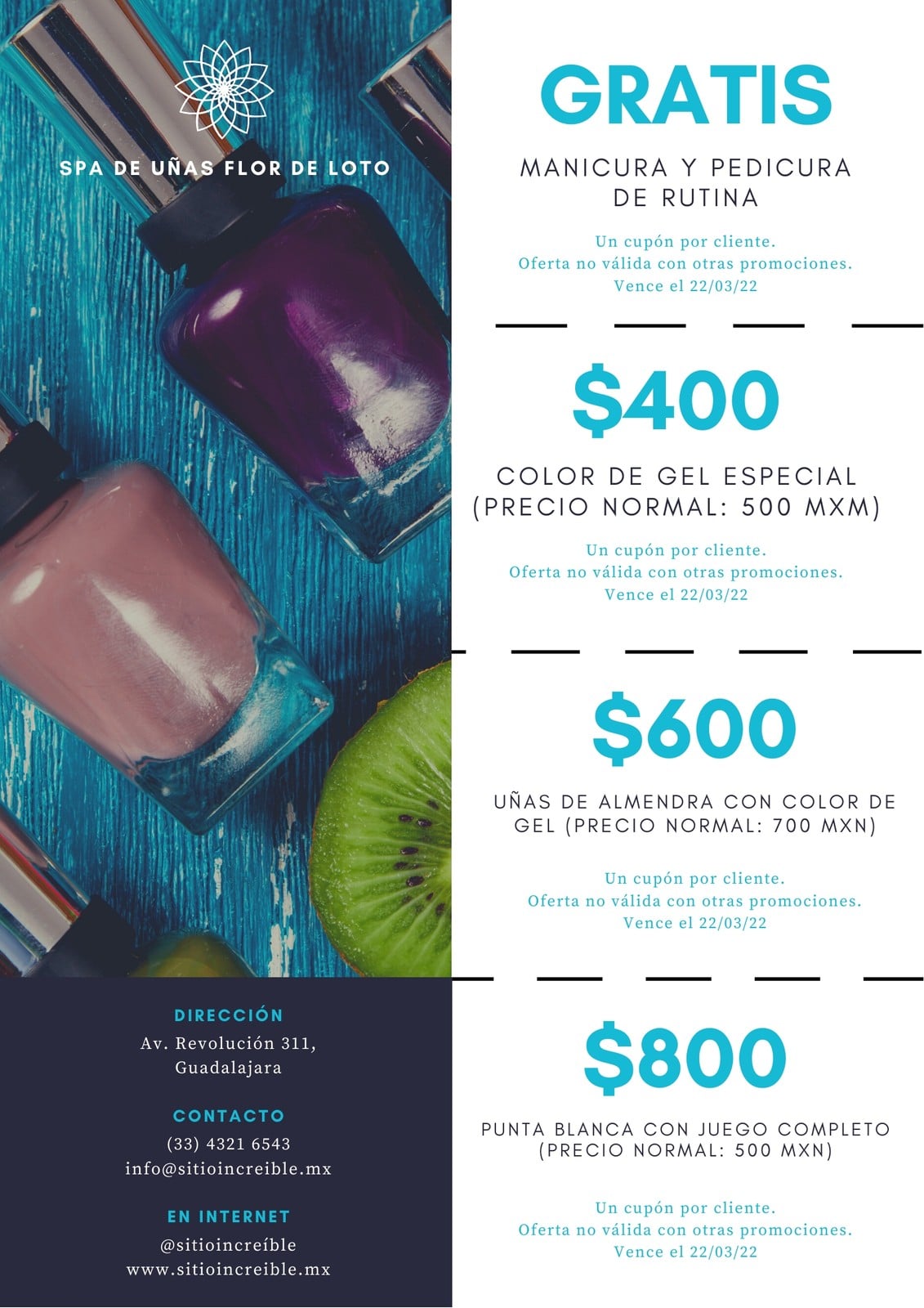 Azul Esmalte de Uñas Moderno Trozo Spa Cupón Azul Esmalte de Uñas Moderno Trozo Spa Cupón
