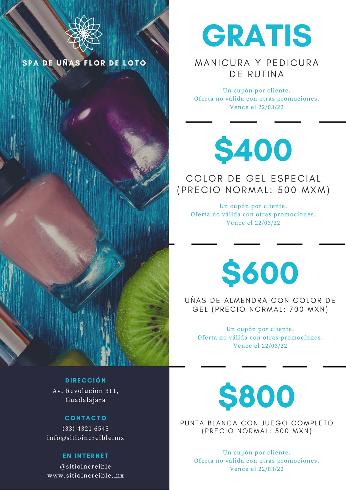 Azul Esmalte de Uñas Moderno Trozo Spa Cupón Azul Esmalte de Uñas Moderno Trozo Spa Cupón