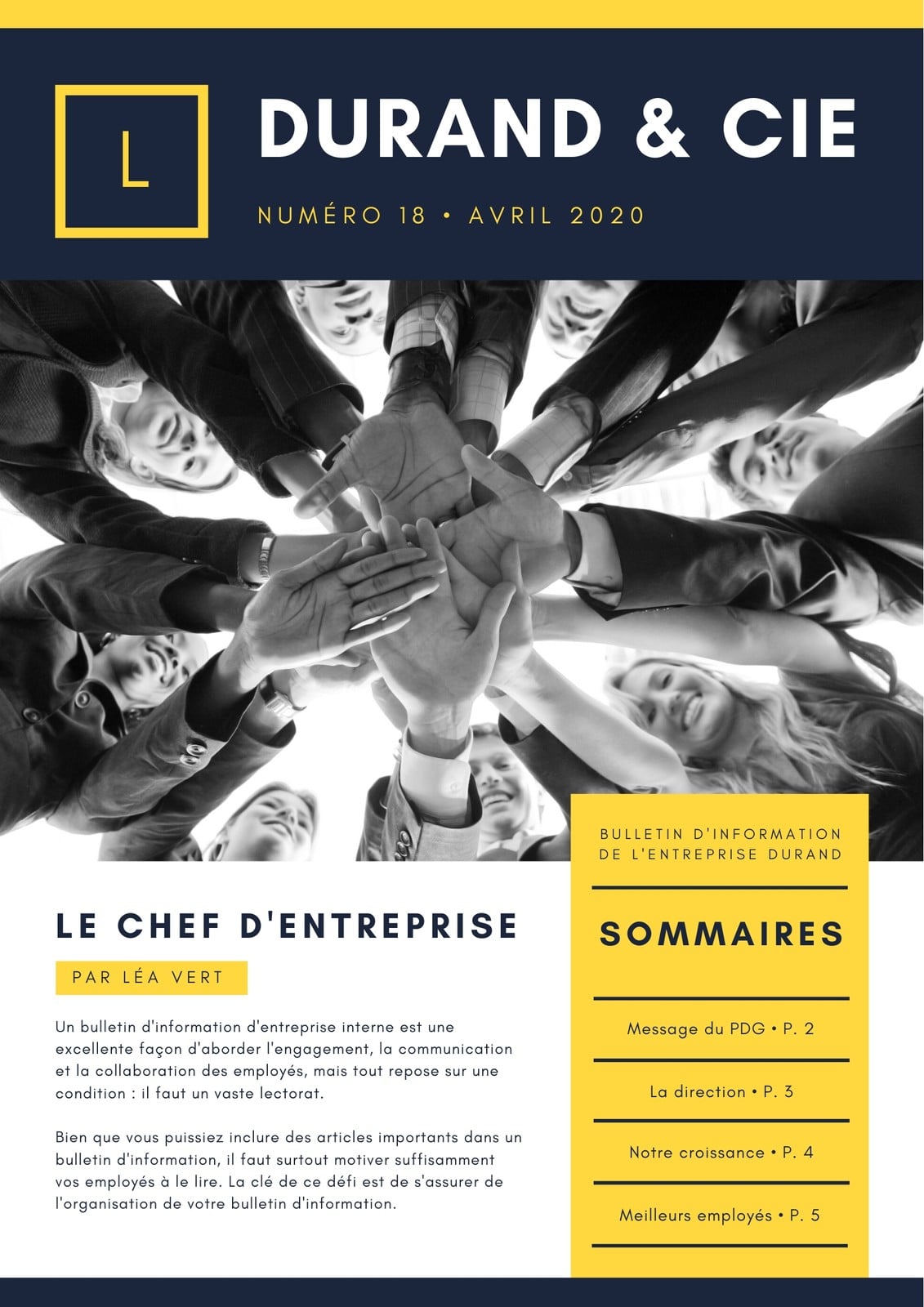 Newsletter corporate sobre Newsletter corporate sobre