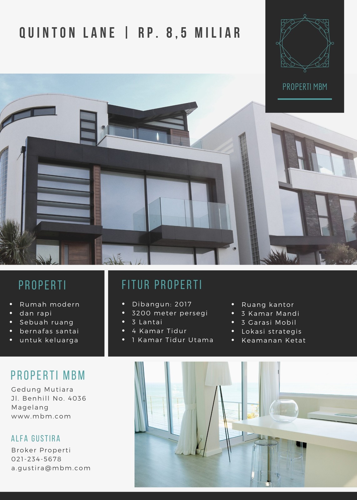 Modern Rumah Real Estate Pamflet Modern Rumah Real Estate Pamflet