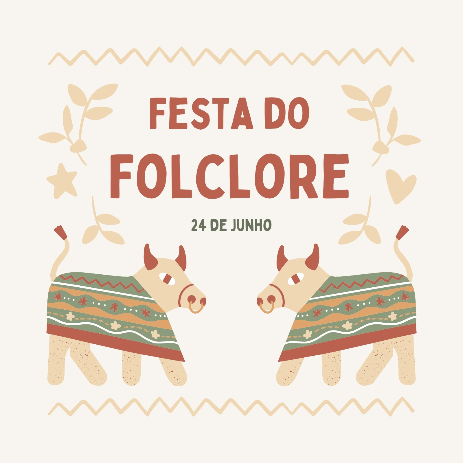 Festa do Folclore Instagram Post