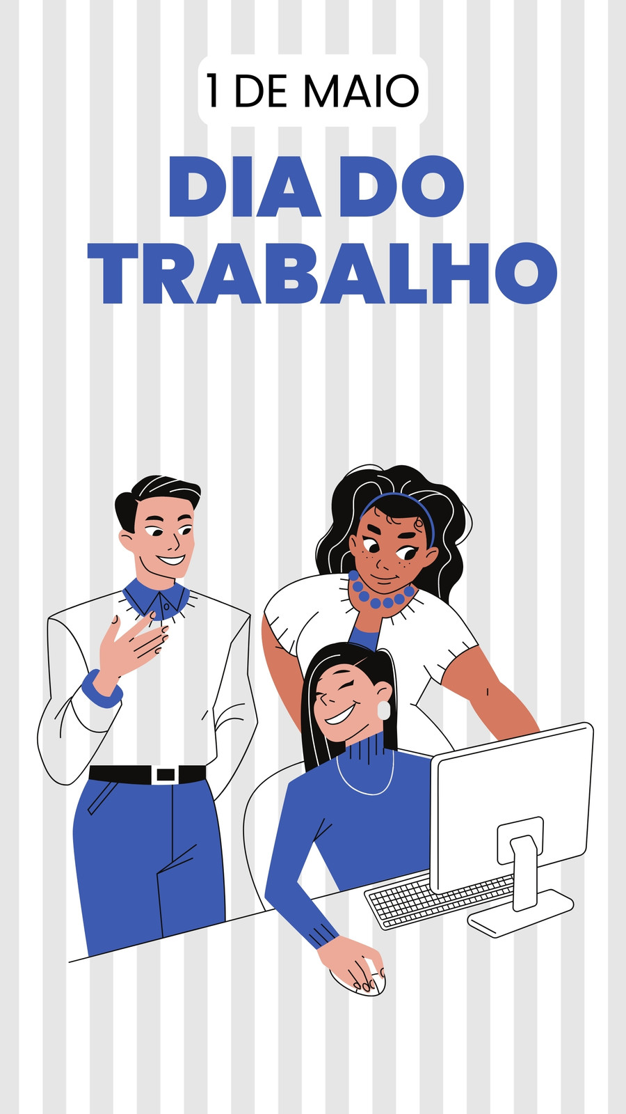 Story Instagram Dia do trabalho Listras