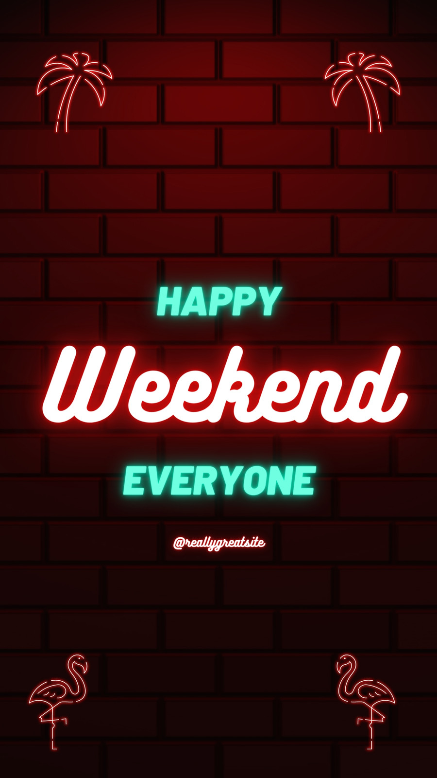 Free and customizable happy weekend templates