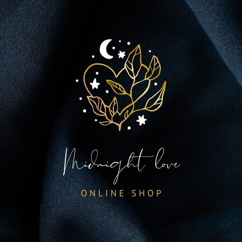 Heart star moon Etsy shop icon celestial logo Etsy Shop Icon Canva template