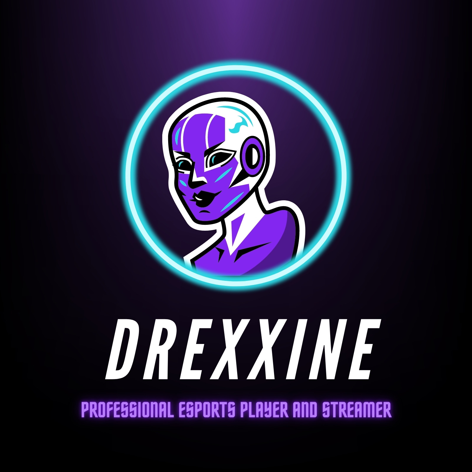 Violet and Light Teal E-Sports Illustrative Gaming Gaming Logo Violet and Light Teal E-Sports Illustrative Gaming Gaming Logo