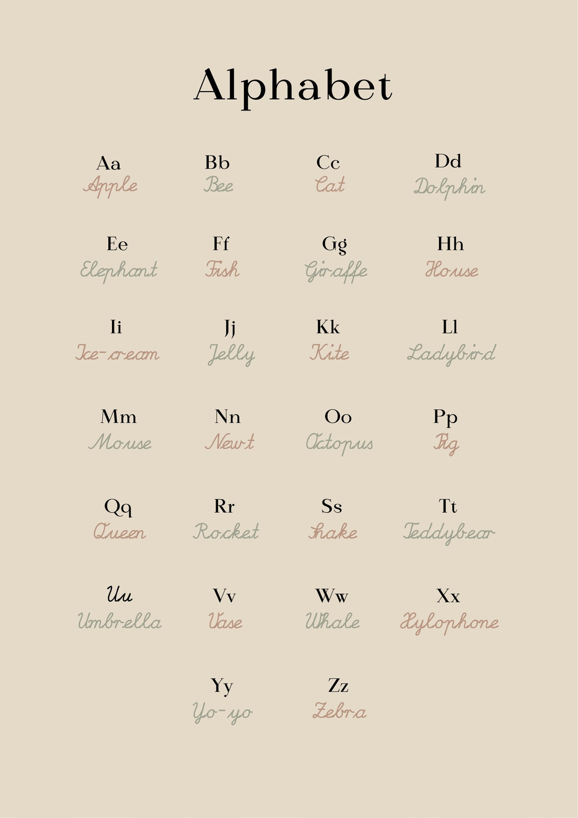 Page 14 - Free and customizable alphabet templates | Canva
